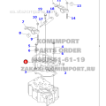 Excavador Parte PC400-7 Assy de carcasa 6156-11-7100